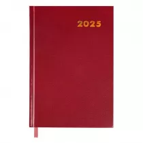 Easy Stationery Kalendarz ksikowy 2025 A5 czerwony EASY
