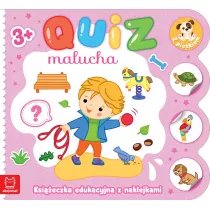 Quiz malucha. Ksieczka edukacyjna z naklejkami z pieskiem 3+