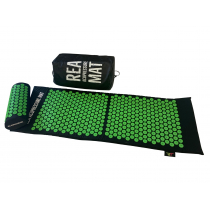 Rea Tape Mata do akupresury z poduszką Zielona 128 x 42 cm Acupressure Mat + Pillow