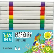 Stnux Markery akrylowe 2 kocwki 12 szt.