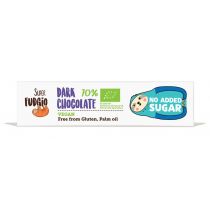 Super Fudgio Czekoladowy baton z ciemnej czekolady bez dodatku cukru 40 g bio