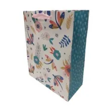 Fresh Torebka ozdobna matowa Kwiaty 35x37x12cm