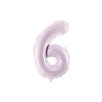 PartyDeco Balon foliowy 6 fioletowy 72cm