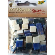Mozaika kamyczki marmurkowe 10x10mm niebieska Galeria Hobby