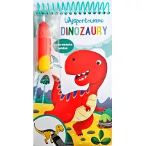 Wysportowane dinozaury. Kolorowanka wodna
