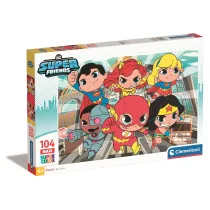Puzzle 104 el. Maxi SuperColor. DC Super Friends Clementoni