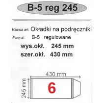 Narnia Ok�adka na podr�cznik B5 regulowana 50 szt.