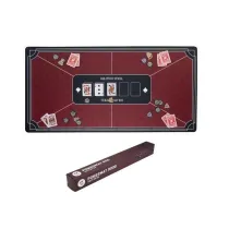 Mata do pokera czerwona (140x80cm)