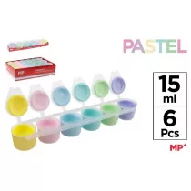 Mp Main Paper Farba plakatowa tempera pastel 6x15ml