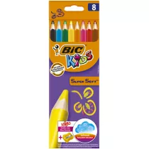 Bic Kredki owkowe Super Soft 8 kolorw