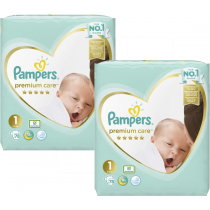 Pampers Pieluchy Newborn 1 Premium Care (2-5 kg) Zestaw 2 x 78 szt.