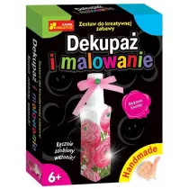 Handmade - Dekupa� i malowanie. R�owe kwiaty Ranok-Creative