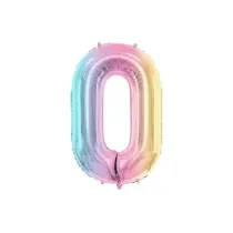 PartyDeco Balon foliowy 0 pastelowy t�czowy 86cm