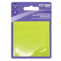 Strigo, Karteczki samoprzylepne transparentne - te, 50 kartek