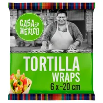Tortilla pszenna 20 cm 6 x 40 g GRATIS