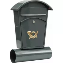 Toya Vorel skrzynka na listy 380 x 320 x 105mm czarna
