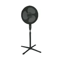 Volteno Wentylator podogowy czarny 40cm podstawa krzyak