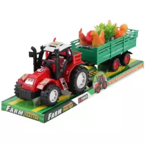 Traktor z przyczep� i kurami Trifox