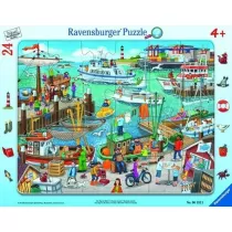 Puzzle ramkowe 24 el. Dzie w porcie Ravensburger