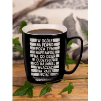 Nadwyraz.com Kubek ceramiczny czarny matowy Parszywa 10