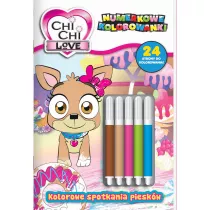 Chi Chi love. Numerkowe kolorowanki. Kolorowe spotkania pieskw