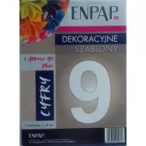 Enpap Szablon dekoracyjny A5 Plexi cyfra 9