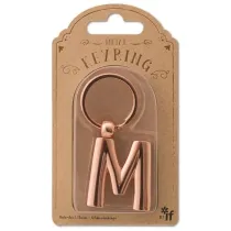 If Metalowy brelok do kluczy litera M Keyring