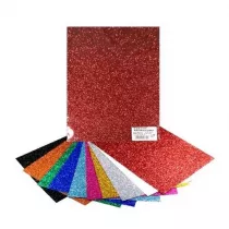 Galeria Hobby Karton brokatowy kolorowy 250g, 25x35 cm, 10 arkuszy
