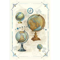DaVinci Karnet + koperta Globusy 12x18cm