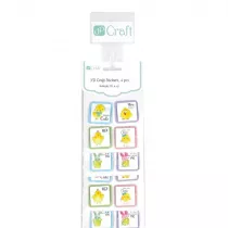 Naklejki 3D wielkanocne na listwie (12szt)
