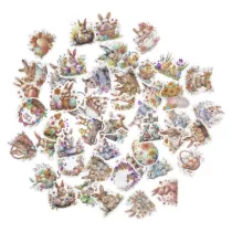 dpCraft Naklejki winylowe wielkanocne 4-6 cm 50 szt