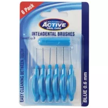 Active Oral Care Interdental Brushes czyciki do przestrzeni midzyzbowych 0,60mm 6 szt.
