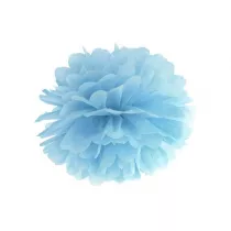 Pompon bibuowy niebieski 35cm