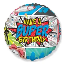 Balon foliowy SuperBirthday 45cm