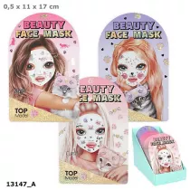 Maseczka kosmetyczna do twarzy Top Model print zwierzcy BEAUTY&ME 1szt.mix 13147A