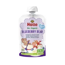 Holle Mus bor�wkowy mi� (jogurt - bor�wka - jab�ko - banan) od 8 miesi�ca 100 g Bio