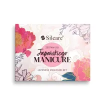 Silcare Zestaw do manicure japo�skiego polerka dwustronna x3 + pilniczek drewniany x3 + ircha w rolce + szpatu�ka plastikowa + polerka do aplikacji pasty i pudru x2 + pasta + puder 12 szt.