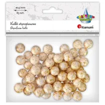 Titanum Kulki styropianowe z�ote 15mm