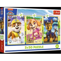 Puzzle 3x50 Nasze pieski TREFL