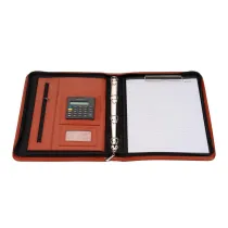 Antra Teczka A4 na suwak z kalkulatorem br�zowa