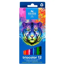 Koh-I-Noor Kredki Triocolor Tygrys 12 szt.
