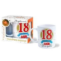 Kukartka Kubek Premium Urodziny 18