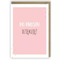 Cardie Kartka okoliczno�ciowa, eko koperta Dzi�kuj� K001