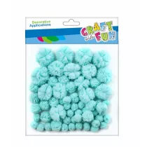 Craft with Fun Pompony dekoracyjne 60 szt.