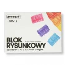 Penword Blok techniczny A3 kolorowy 180g 20 kartek