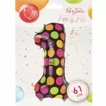 Arpex Balon stoj�cy 1 w kropki 61 cm