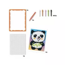 Mozaika Pixel Art basic Panda Quercetti