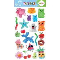 Tatua�e zmywalne Jelly Fun HAPPY COLOR