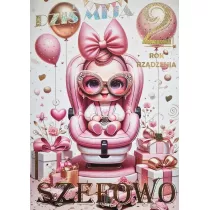 Yeku Karnet 3K 2 urodziny szefowa (17,5x12,5cm) 3K 096