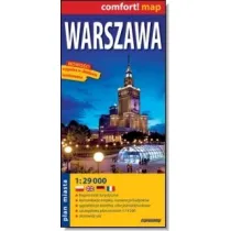 Warszawa Plan miasta 1: 29 000 laminowana